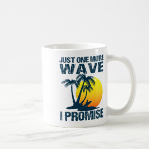 Caneca De Café Diversão no Surfe - Só Mais Uma Onda de Surfe 