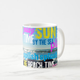 Caneca De Café Diversão no Verão na Praia