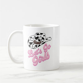Caneca De Café Diversão Rosa Vamos Meninas País 
