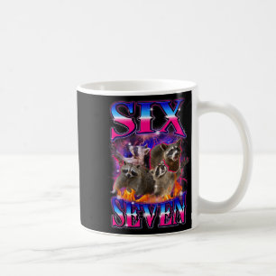 Caneca De Café Diversão Seis Sete 67 Meme 67 Guaxinim Meme Bootle