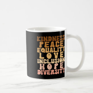 Caneca De Café Diversidade de Amor Inclusão Igualdade História Ne