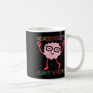 Caneca De Café Diversidade Neurodiverse Cérebro Autismo Conscient