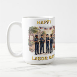 Caneca De Café Diversos Oficiais de Polícia Arte Patriótica do Di