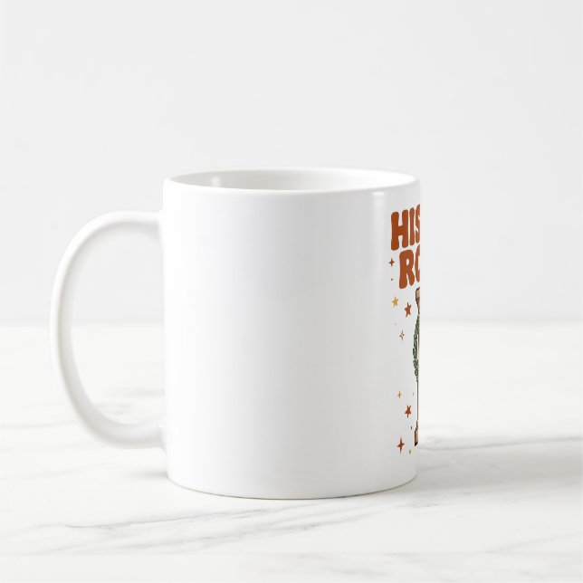 Caneca de café divertida com coluna de história (Esquerda)