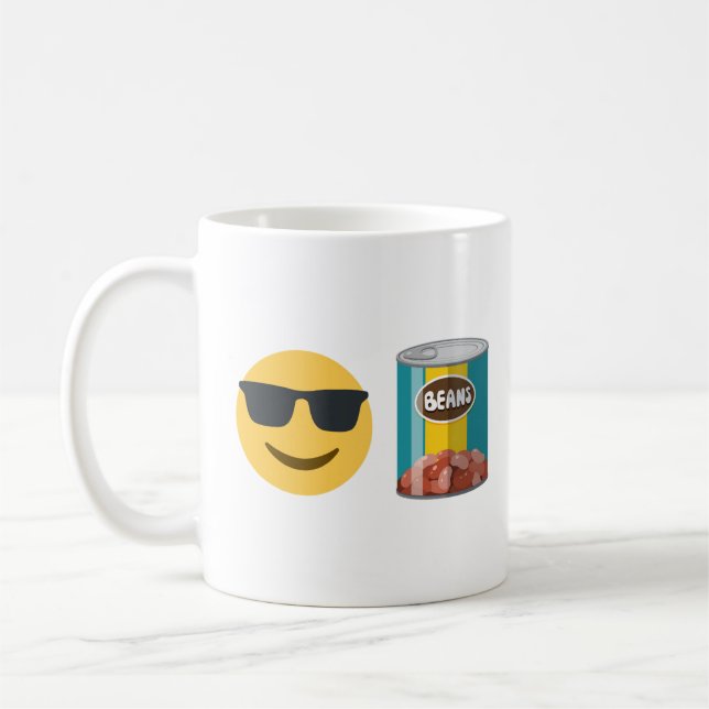 Caneca de Café Divertida Cool Beans, Presente de H (Esquerda)