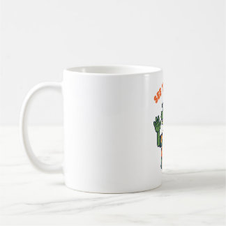 Caneca de Café Divertida de Jacaré Retro Até Mais 