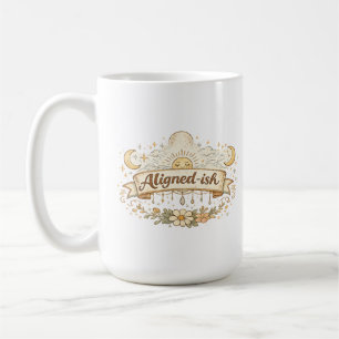Caneca de Café Divertida e Espiritual Alinhada-ish