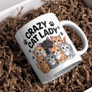 Caneca de Café Divertida para Amante de Gatos Doid