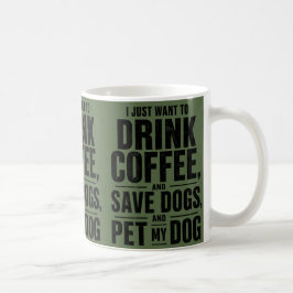 Caneca de Café Divertida para Amantes de Cachorros