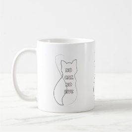 Caneca de Café Divertida para Amantes de Gatos 'Se