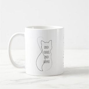 Caneca de Café Divertida para Amantes de Gatos 'Se