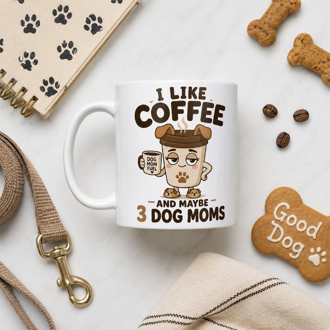 Caneca de Café Divertida para Mãe de Cachorro Pres (Criador carregado)