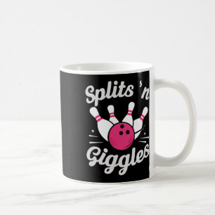 Caneca De Café Divertidas divisões e risadas de boliche jogador d