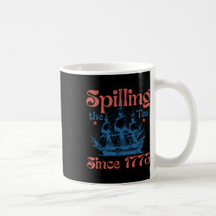 Caneca De Café Divertido 4 de Julho Derramando o Chá Desde 1773 Q
