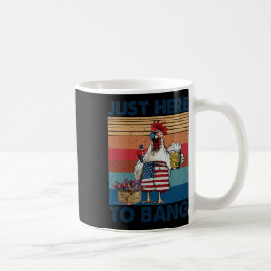 Caneca De Café Divertido 4 de Julho Só Estou Aqui Para Bater Na B