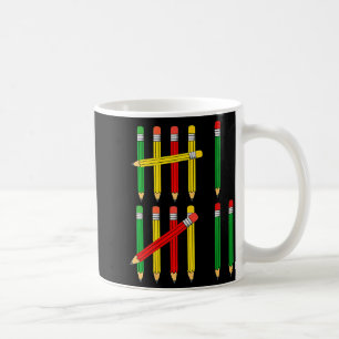 Caneca De Café Divertido 67 Marcas de Contagem Matemática Para Pr