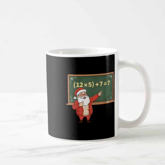 Caneca De Café Divertido 67 Seis Sete Professor de Matemática Nat (Direita)