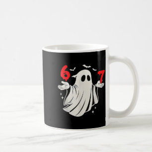 Caneca De Café Divertido 6 7 Seis Sete Meme Dia das Bruxas Humor