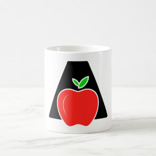 Caneca De Café Divertido A de Maçã 