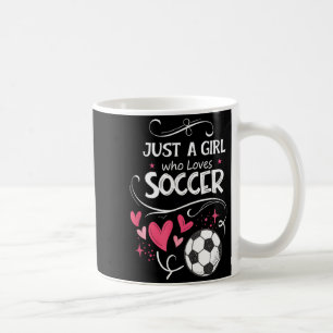 Caneca De Café Divertido Apenas Uma Garota Que Ama Futebol 