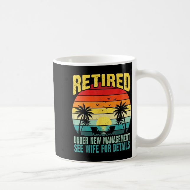 Caneca De Café Divertido Aposentado Sob Nova Administração Consul (Direita)