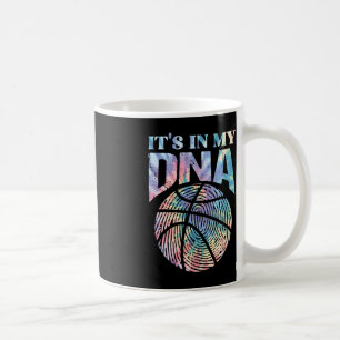 Caneca De Café Divertido Está no meu DNA-Girls Basquete Lover Bas