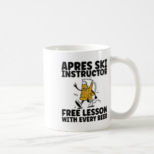 Caneca De Café Divertido Instrutor de Apres Ski Cerveja Grátis Be