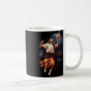 Caneca De Café Divertido Jesus jogando Bysketbyll