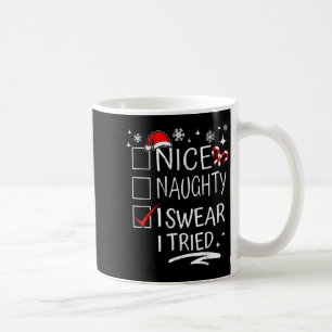 Caneca De Café Divertido Malicioso Legal Juro Que Tentei Natal Fa