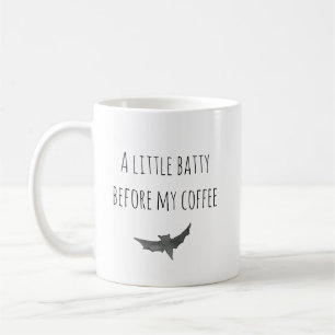 Caneca De Café Divertido Morcego de Halloween