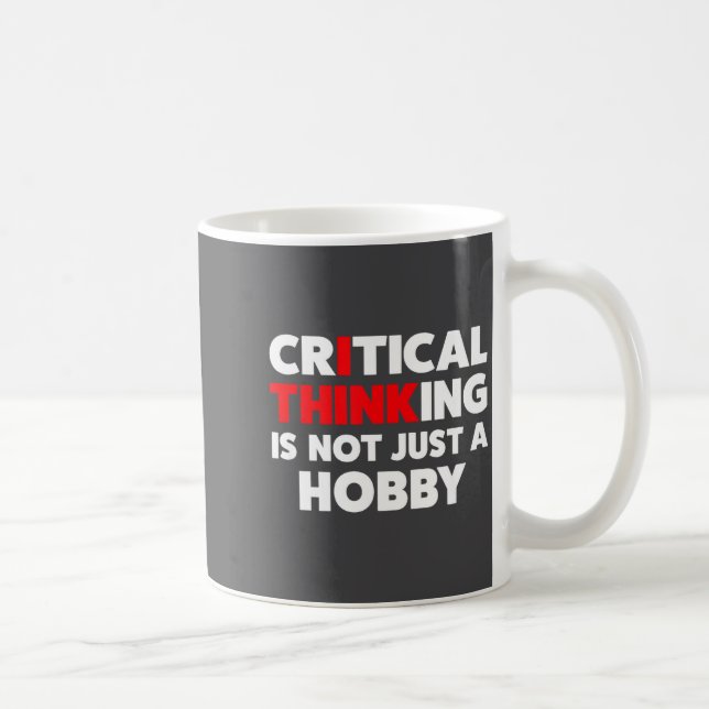 Caneca De Café Divertido Para Céticos - Citações de Pensamento Cr (Direita)