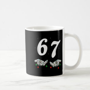 Caneca De Café Divertido Seis Sete 67 Meme 67 Natal Férias Mulher
