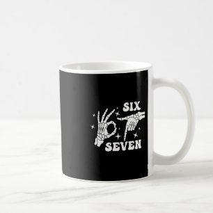 Caneca De Café Divertido Seis Sete 67 Meme Geração Alpha Esquelet