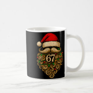 Caneca De Café Divertido Seis Sete 6 7 Meme Barba de Papai Noel N