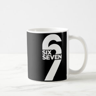 Caneca De Café Divertido Seis Sete 6 7 Meme Dizendo Geração Alpha
