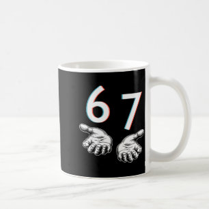 Caneca De Café Divertido Seis Sete 6 7 Meme Geração Alpha Gíria 6