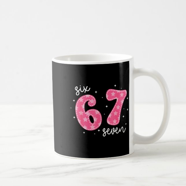 Caneca De Café Divertido Seis Sete 6 7 Meme Geração Alpha Gíria 6 (Direita)