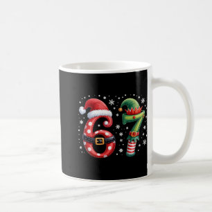 Caneca De Café Divertido Seis Sete 6 7 Meme Natal Humor Papai Noe