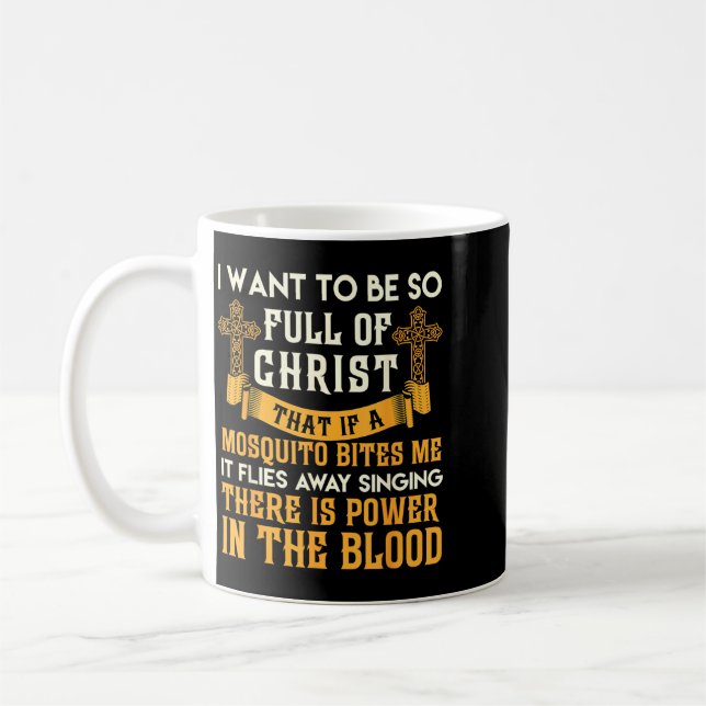 Caneca De Café Divertido Servo Religioso Cristão Fiel de Deus (Esquerda)