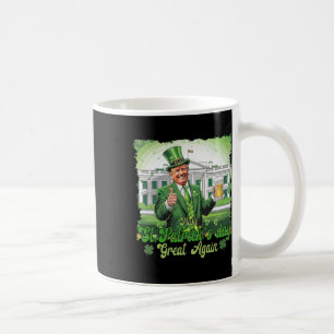Caneca De Café Divertido Trump Faça o Dia de São Patrício Grande