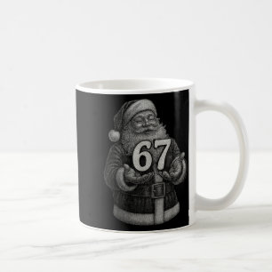 Caneca De Café Divertido Vintage Seis Sete 6 7 Meme Papai Noel Na