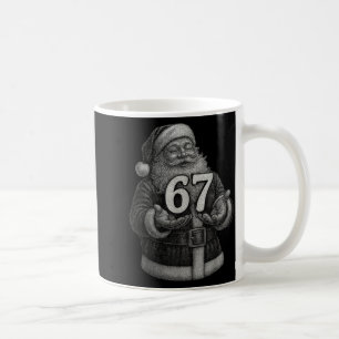 Caneca De Café Divertido Vintage Seis Sete 6 7 Meme Papai Noel Na
