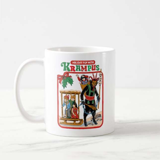Caneca De Café Divertimento com Krampus (Esquerda)