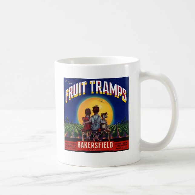 Caneca De Café Divertimento da caminhada da fruta (Direita)