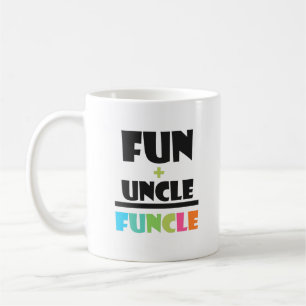 Caneca De Café Divertimento da definição de Funcle+tio engraça