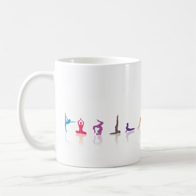 Caneca De Café divertimento da ioga (Esquerda)