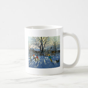 Caneca De Café Divertimento na neve Tideswell Derbyshire