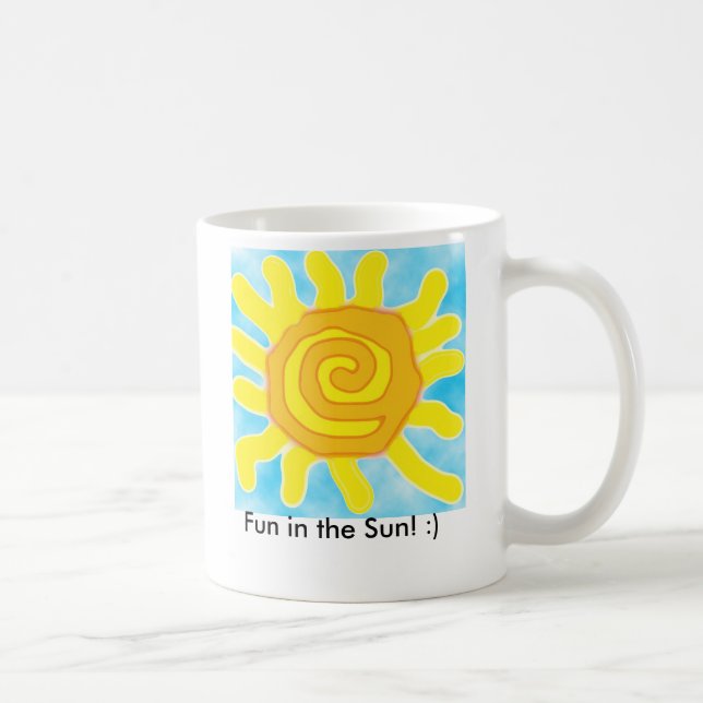 Caneca De Café Divertimento no Sun, divertimento no Sun! :) (Direita)