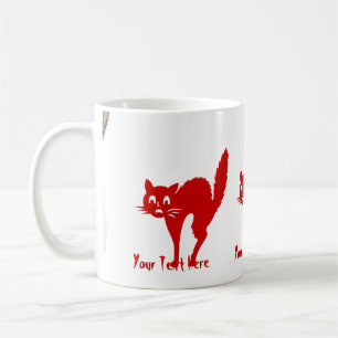 Caneca De Café divertimento vermelho o Dia das Bruxas do Dia das