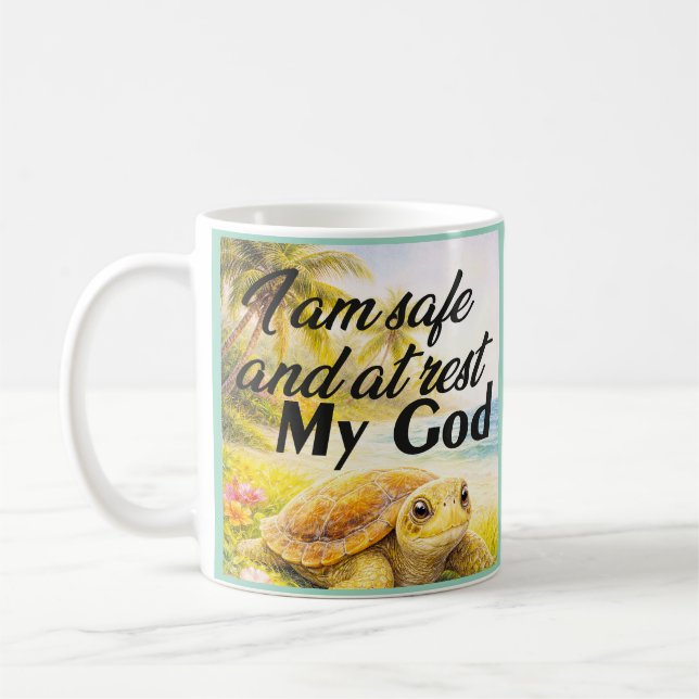 Caneca De Café Divine Serenity Turtle (Esquerda)